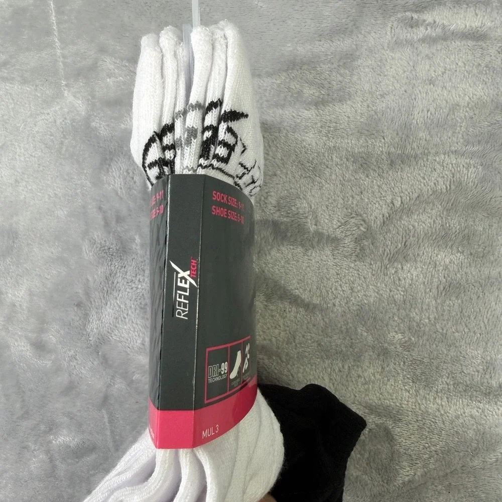 Reflex Tech Womens Low Cut Athletic Socks 6 Pairs Cushioned Moisture Wicking